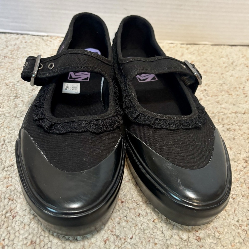 Vans Mary Jane in the Shadows Black w Lace Accent Sz 8.5 Goth Dark Academia NEW - Picture 3 of 9